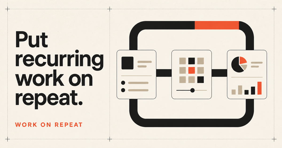 Work on Repeat — AI routines as a service
